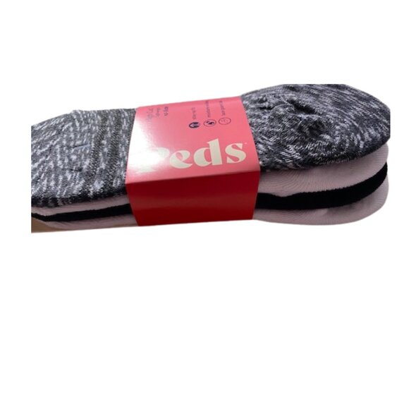 PEDS 12 PAIR Hi Cut NO SHOW Liner Socks ~ Shoe Lace Guard Tab ~ Gel Tab Heel - Picture 6 of 9